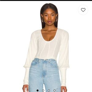 Free People Petra Top in Bright White